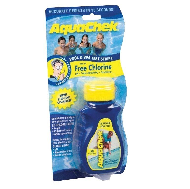 Boîte de 50 Bandelettes d’analyse AquaCheck Yellow pour Piscine et Spa