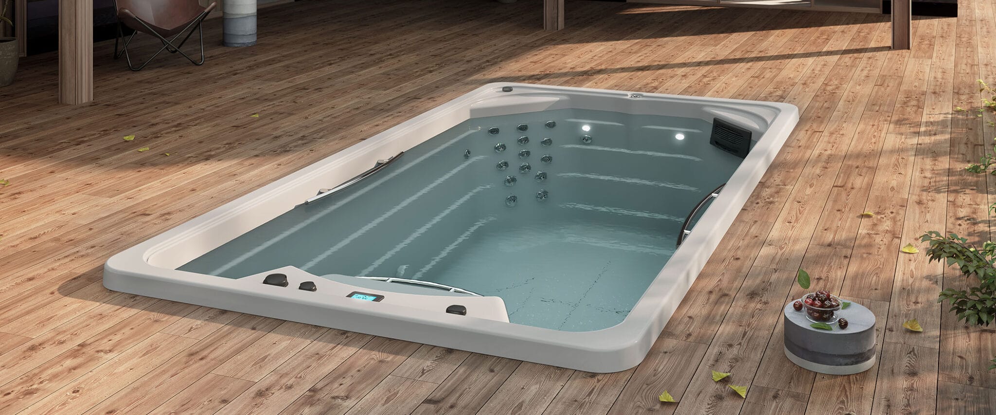 Compact pool inground